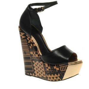 Asos Egyptian Detail Wedge Sandals!